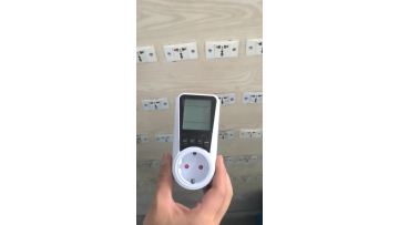 Practical operation EU Plug Electricity Usage Monitors Energy Power Consumption Wattmeter Plug-in Socket Voltage Current Billing Metering Socket