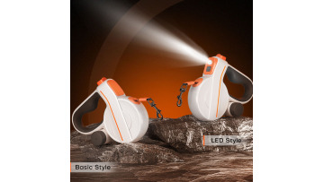 LED Retractable dog leash