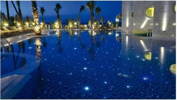 installation of  optic fiber pool lighting