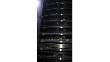 Trial operation site of spiral freezer
