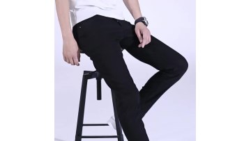 Factory Directly Wholesale Designers White Jeans Slim Fit Skinny Stretch Denim Pants Slim Men's Jeans1