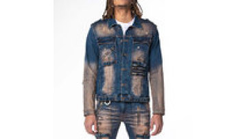 Custom Logo Print Casual Streetwear Riding Coats Denim Jeans Mens Jackets Denim Jacket1
