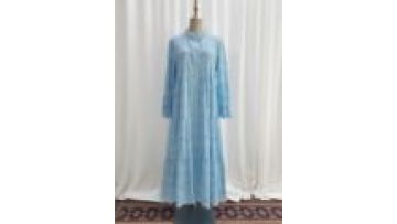 Malaysia Style Loose Casual Abaya Robe Indonesia Dress Solid Color Lace Robe Daily Wear Abaya Dress for Muslim Women1
