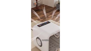 Practical pet dryer with top outlet and circulating warm air