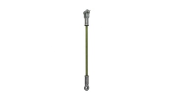 Stay rod insulator parts epoxy resin fiberglass round rod with metal end fittings1
