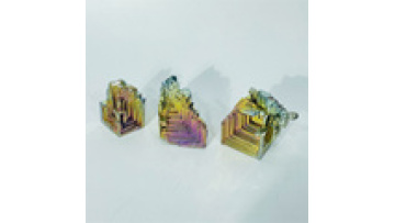 Wholesale Natural Rainbow Bismuth Healing Crystal Metal  Bismuth Ore Tower for Home Decoration1