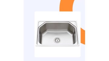 Commercial Kitchen Prep & Utility Sink with Drainboard Stainless Steel Dual Mount Single Bowl Workstation Sink1