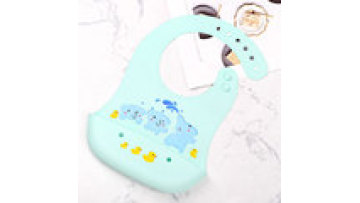 New Creative Food Grade Waterproof Silicone Baby Bib With Food Catcher1