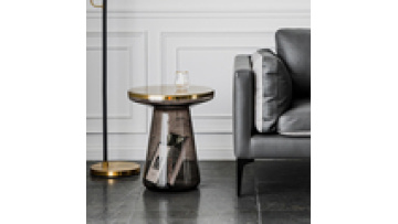 Hot selling modern design coffee table black glass desktop minimalist style center living room luxury metal center table gold1