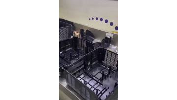 Black injection molding plastic frame base