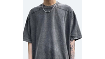 Acid Wash Vintage T shirt Streetwear hip hop washed heavy cotton t shirts with logo  drop shoulder oversized1