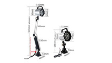 Waterproof gooseneck led working light long arm machine tool working lamp for CNC machine tools1