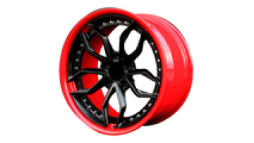 19 Inch Staggered Red Alloy Wheels For Porsche 971, Lexus LX470 & Acura NSX - Atlanta, GA1