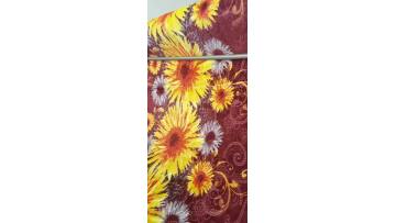 Print embossed flannel fleece fabric