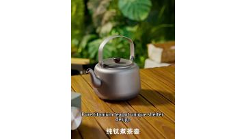 Outdoor Camping Pure Titanium Kettle Teapot Set