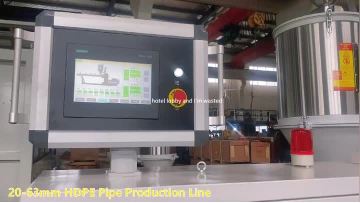 20-63mm PE pipe line show 