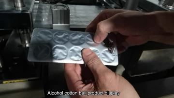 Alcohol cotton ball product display