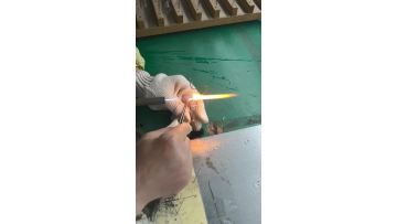 Installation of tungsten filament in the bulb