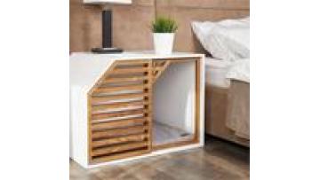 modern indoor practical  assemble large canvas solid wood  balcony  living room wooden  Detachable cat pet house1