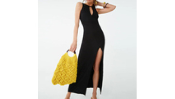 Sexy Chest Cutout Open Back Sleeveless Evening Party Dress1