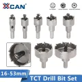 XCAN TCT Drill Bit 16-53mm Hole Saw Set Carbide Tipped Wood Metal Core Drill Bit Hole Saw Cutter