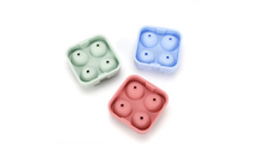 New design silicone ice ball mould for whiskey non-stick ice cube tray with lid1