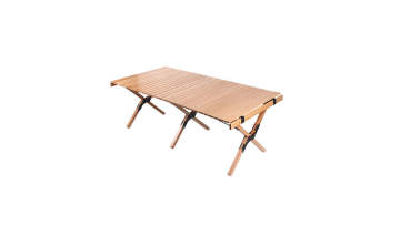 Outdoor egg roll Foldable Wooden Camping Table