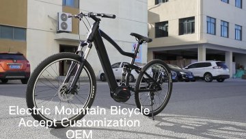 MB006 9 speed electric mountain bike / Aluminum frame16.7AH electric bicycle 26
