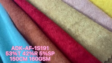 2022 Hot sale polyester rayon viscose spandex loose knitted sweater shirt fabric brushed fabrics for clothing1