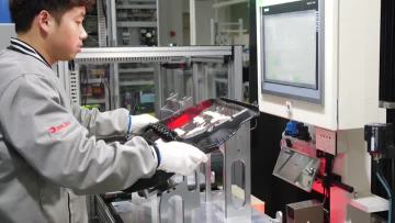 automatic assembly line for automobile seat.mp4