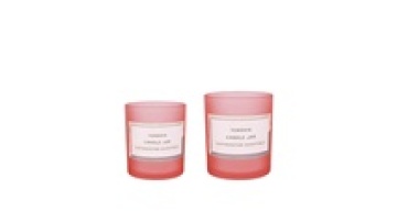 Empty Pink Matte Black Glass Candle Jars For Candle Making Wholesale1