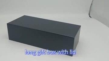 black gift box with lid