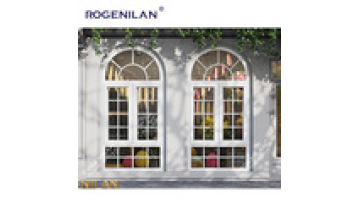 Rogenilan aluminum arch top windows special shape white arch arch shape windows1