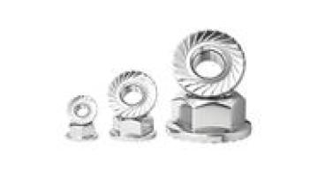 DIN 6923 Serrated Stainless Steel 304 Flange Nuts M3-M6 M8 M10 M121