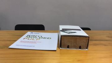 Recycled Paper Pulp Molded Shipping Boxes Custom Logo Product Box1