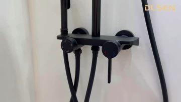 Black Shower Combo Set - DL-08118-BK