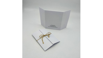 Custom texture white paper gift card