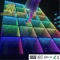 Homeilicht 3X4m Wedding DJ Interactive 3D Time Tunnel RGB LED Mirror Dance Floor