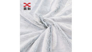 Plush back printed fabric