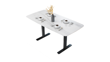 Sintered stone adjustable desk 