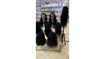 many texture human hair wig