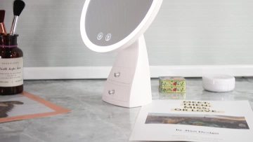 Round Mirror With Small Drawer