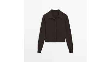 Women's 100% wool knitted cardigan