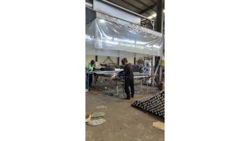 Hot dip galvanzied post for wire mesh support