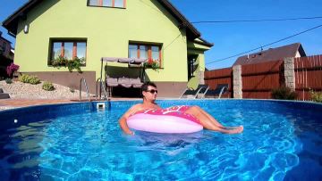 Custom pool float inflatable dog inflatable lounge