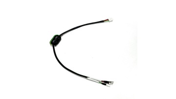 DC 12V Power Harness XH2.54 3Pin Female Connector to 3 Fork Terminals with Ferrite Core Length 330mm