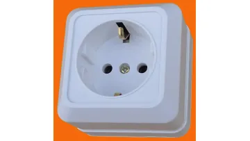 European Wall-Mounted Electrical Socket Single-Connected Ground Socket1