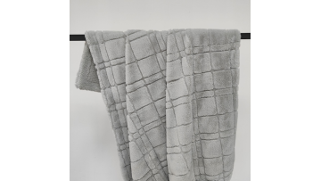 Geometric Textured Plush Blanke