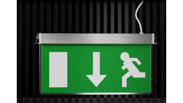 display and installation of recessed exit signage