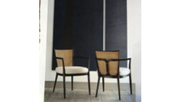 High quality cheap price modern furniture coffee shop wood and leather chairs for restaurant1